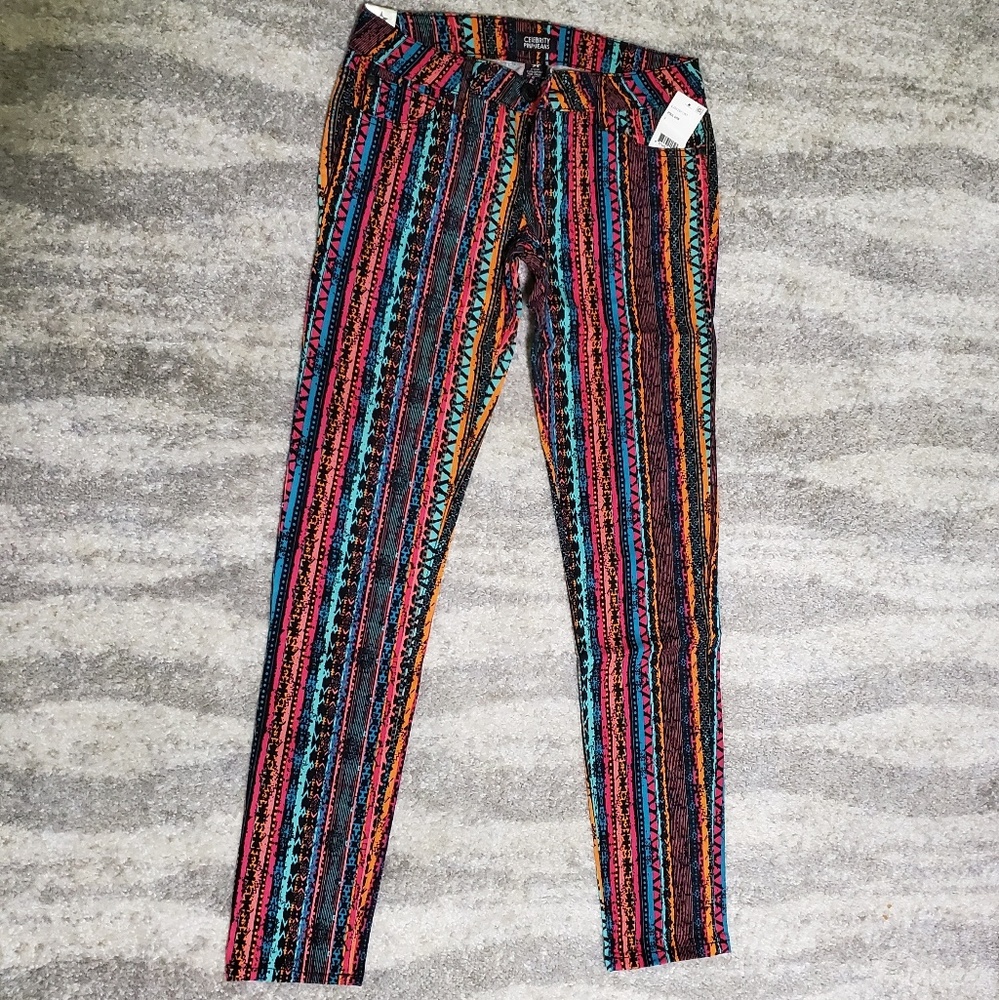 Multicolor skinny jeans